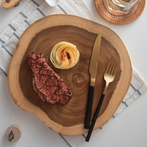 Single Piece Round Sheesham Tree Chopping Board
